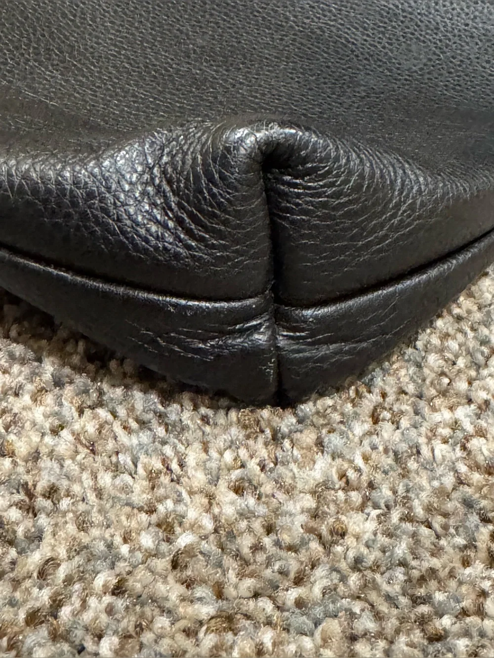 Thomas Leathers: Two-Tone Brown and Black Leather Crossbody Bag